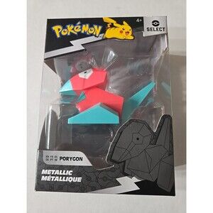 Pokémon Select Metallic Porygon Figure 3" Series 3 Jazwares New Sealed